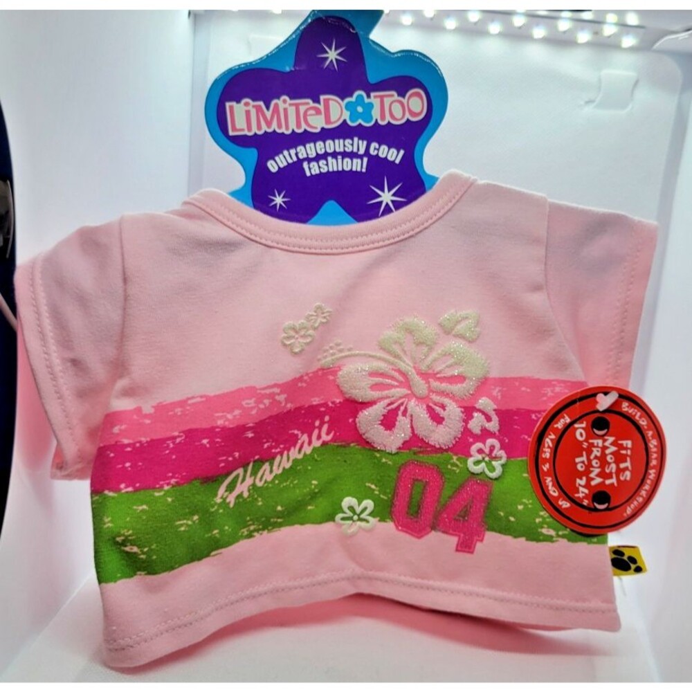 Build-A-Bear Hawaii Shirt - Brand New w/Tags & Hanger